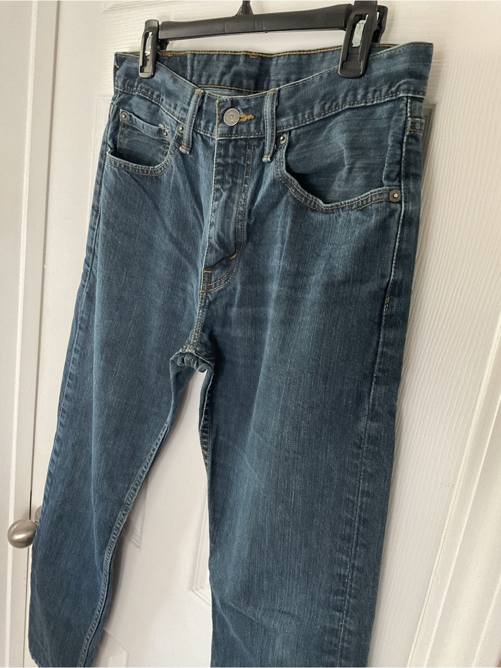 Levi’s 502 Men’s Jeans 32x32 Blue Straight Tapered Denim Casual Pants - Picture 4 of 10
